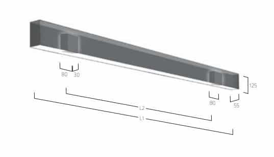 Matric 55mm Wall Direct - Indirect W4 lampe MÅL