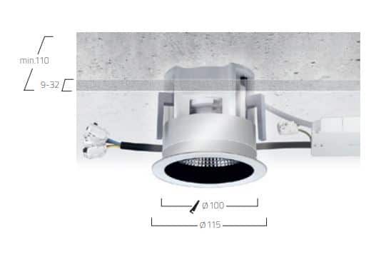 Midpoint Recessed F7 lampe MÅL